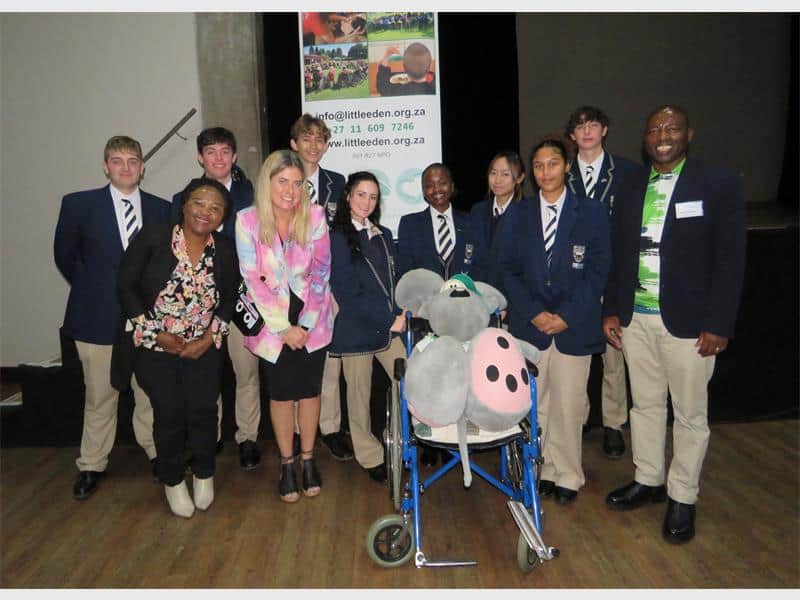 The school’s executive head, Stephen Hazley and Bregita Basterfield each spent a day in a wheelchair of raise awareness for the NPO and the challenges faced by people living with disabilities.