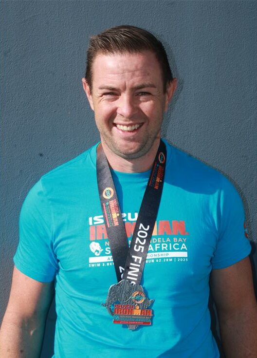 He finished first in the men's 65-69 category.