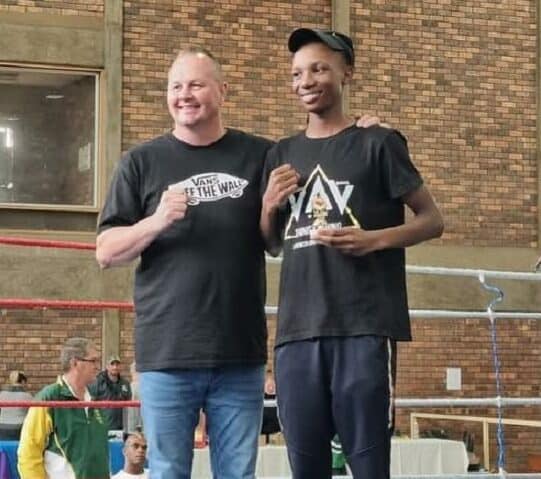 Luyanda Lesia, a learner at Dowerglen High School, claimed victory at a recent boxing tournament in early May, bringing his record to 2-2 while training at Trinity Boxing Gym.