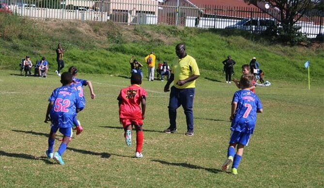 The visiting team came out strong, scoring the opening goal shortly before half-time.