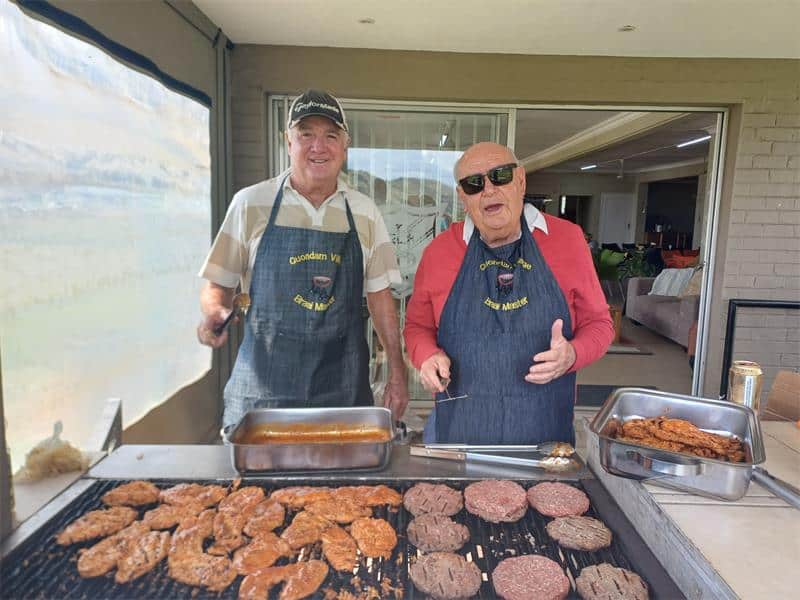 Senior citizens got into action for Easter with a braai and some raffles.