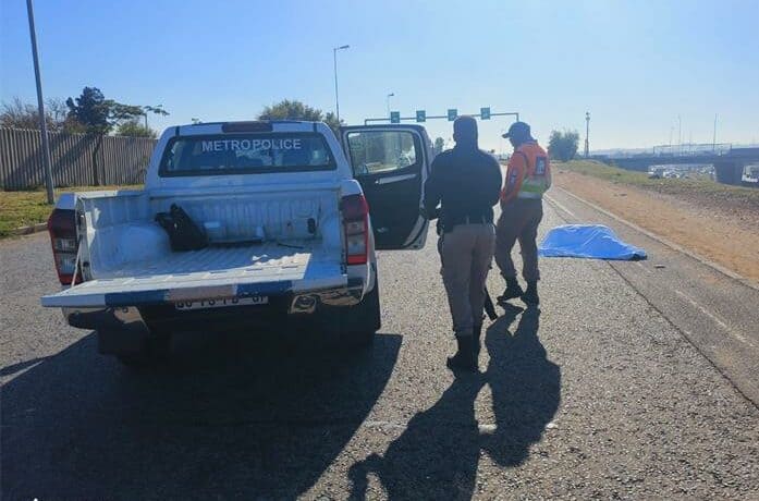 A man was fatally struck by a vehicle on the R24, prompting renewed warnings about pedestrian safety on highways.