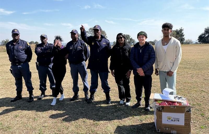 Donating 60 beanies to children at Don Mattera Child and Youth Care Centre, the Edenvale CPYD and SAPS offered warmth and a reminder of community care.