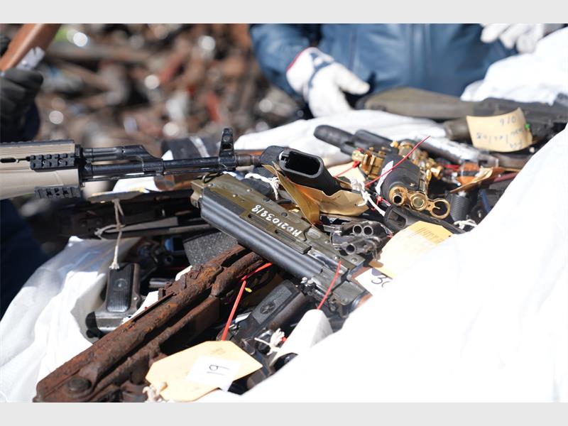 Police destroyed 11 859 firearms and firearm parts on International Firearm Destruction Day, bringing the total number of firearms destroyed over the past seven years to more than 317 000.