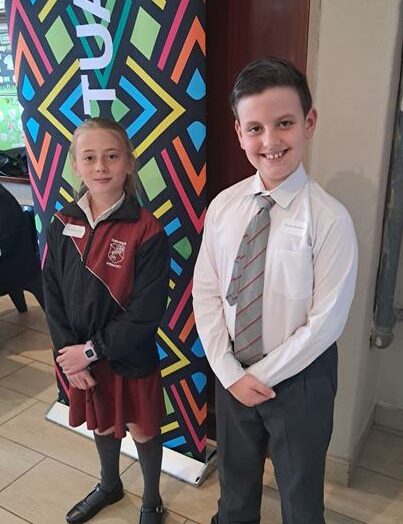 Katie and Dimitri from Dunvegan Primary School received certificates for their outstanding performances, with Dimitri finishing in the top three.
