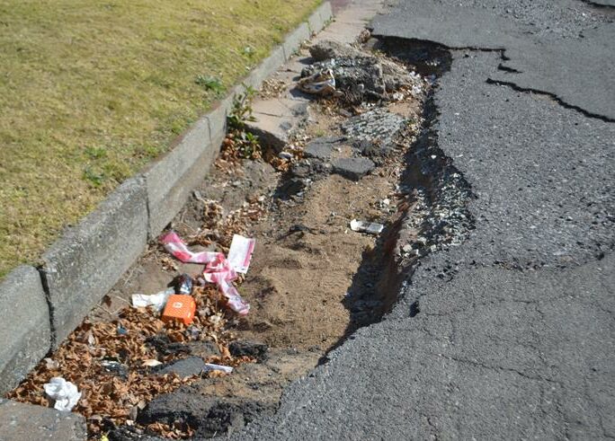 The City of Ekurhuleni attributes delays to material shortages, with Roads Department projects on hold pending deliveries.