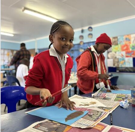 St Benedict’s Preparatory School welcomed Grade Five and Six learners from Assumpta Primary Catholic School for a values-driven learning initiative, including swimming lessons, academic projects, and a Mandela Day Ubuntu service project.