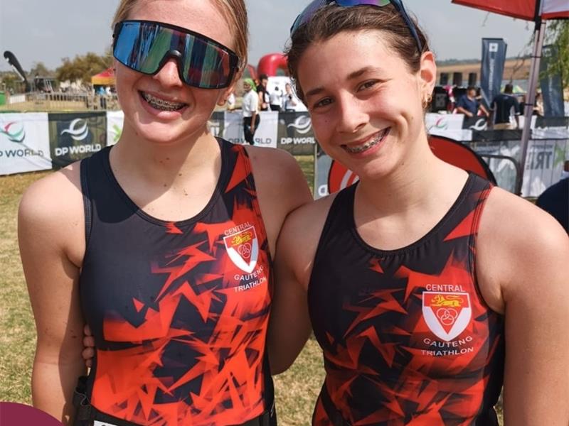 Siobhan Evans and Amy Jackson represented Holy Rosary High School at the Woolworths Off-road Triathlon, finishing second and fourth respectively.