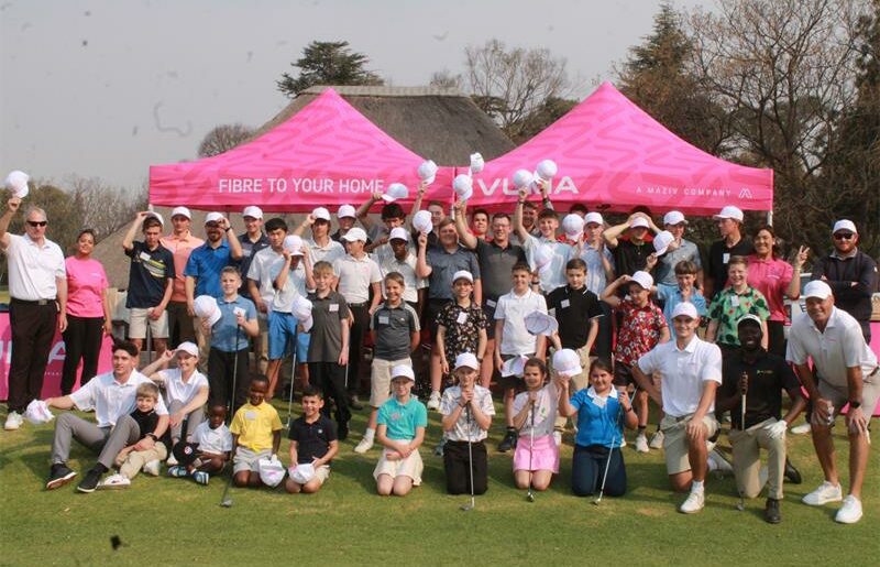 Rising Ugandan golf sensation Ronald Rugumayo motivated youngsters at the Vumatel Golf Clinics in Benoni, sharing his journey from humble beginnings to the professional circuit and urging them to dream big, work hard and believe in their potential.