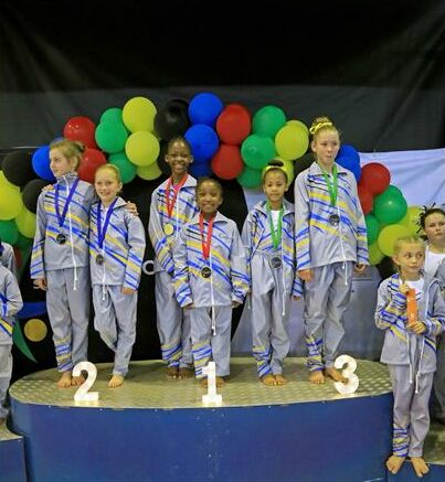 Their Gauteng Gymnastics Colours afforded them an opportunity to participate at the SA National Acrobatic Gymnastics Championships