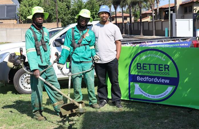 The streets of Bedfordview have been beautified and revamped, and informal employment created since NPO Better Bedfordview’s inception in 2017.