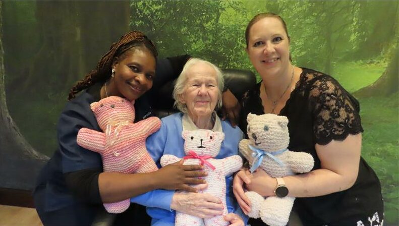 A heartfelt donation of handcrafted teddies brought comfort, joy and nostalgia to seniors in two local care centres.