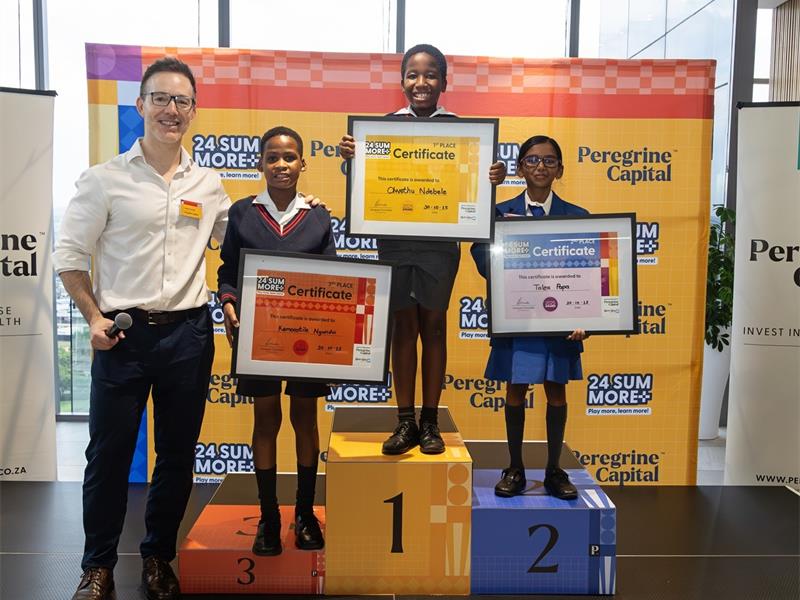 Two learners from Eastleigh Primary in Edenvale make their school proud as they come out first and third in the 24SumMore Maths Competition.