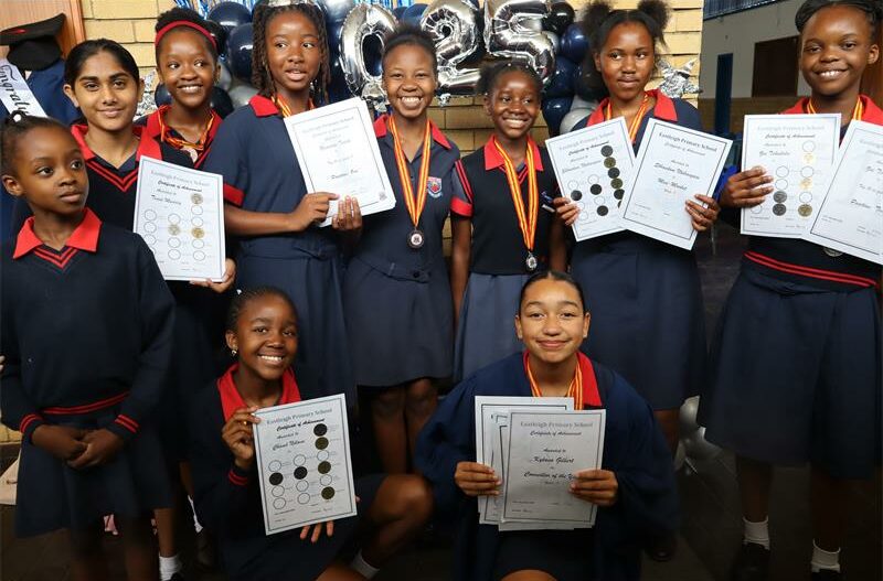 The Grade Seven class of 2025 at Eastleigh Primary School is honoured with awards and words of wisdom for their journey ahead at their Prize Giving Ceremony.