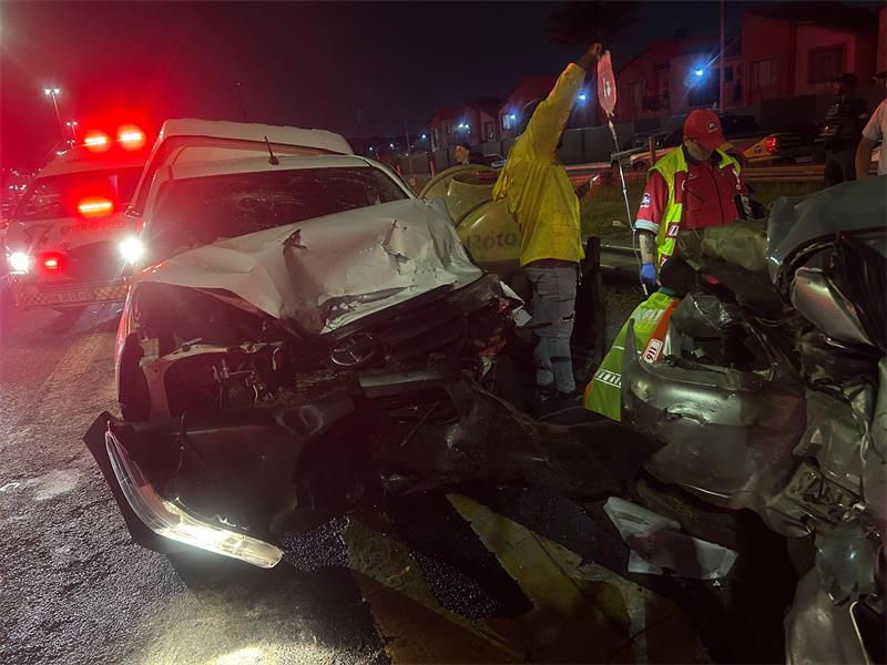 A collision involving two vehicles occurred on the N12 westbound near Kraft Road on Saturday, January 24, affecting traffic flow in the area.