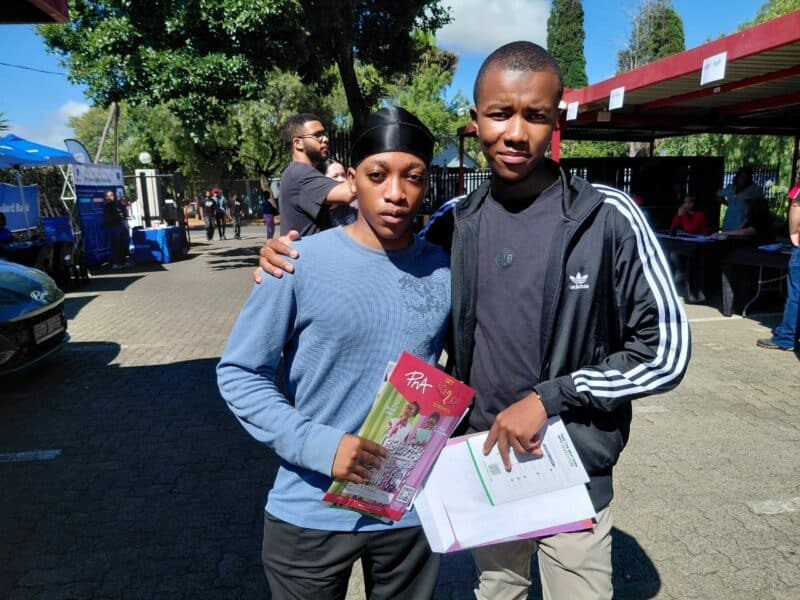 Smiles and celebration marked the return of Edenglen High’s Class of 2025 as former learners gathered on campus to collect their matric results.