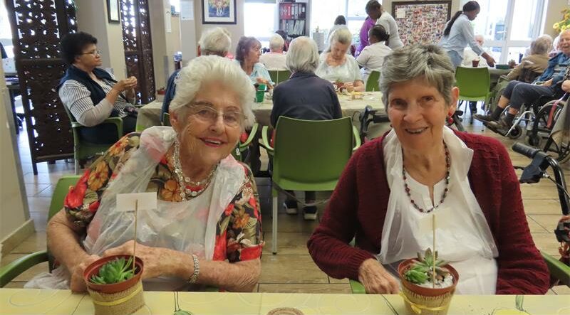 Residents at Ron Smith Care Centre marked International Flower Day by planting succulents, enjoying a hands-on gardening activity focused on wellbeing and creativity.
