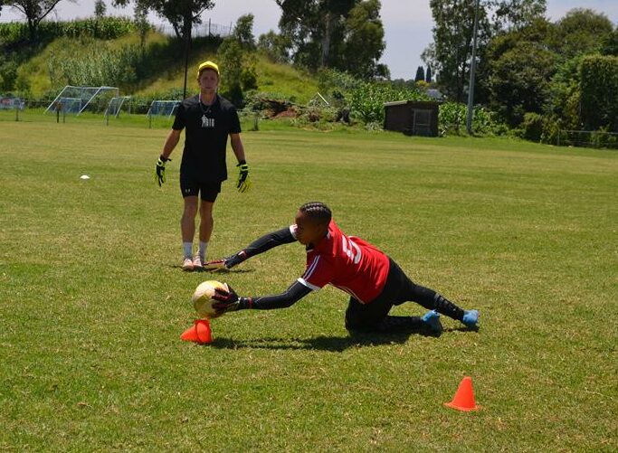 National goalkeeper coach Grant Johnson guided 75 players through expert drills at the Greek Sporting Club.