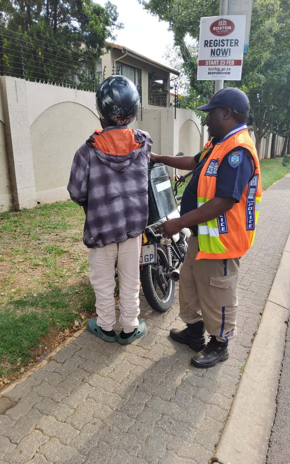 Five undocumented delivery scooter riders arrested in Bedfordview