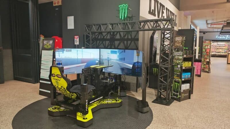 Shoppers at Pick n Pay The Verge can test their skills on an F1 racing simulator on March 27–28. Buy two Monster Energy cans to compete for top prizes.