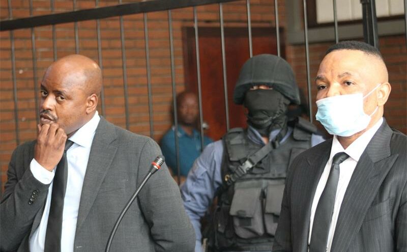 Suspended Ekurhuleni Metropolitan Police Department chief Julius Mkhwanazi and city manager Kagiso Lerutla were released on R30 000 bail at the Boksburg Magistrate’s Court, with the case set to continue in May.