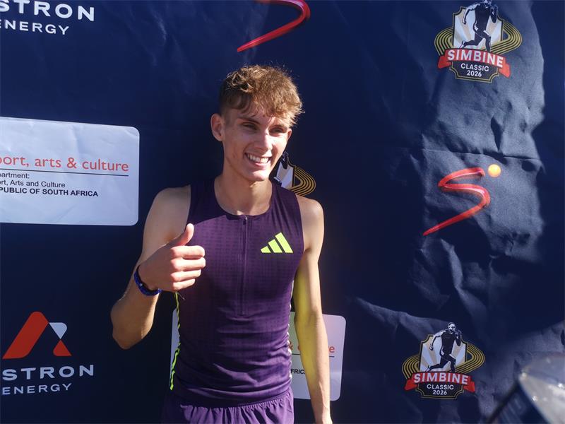 He clocked 44.94 seconds to dip under 45 seconds for the first time, smashing his own national U20 record of 45.03 set at last year's ASA senior track and field champs in Potchefstroom.