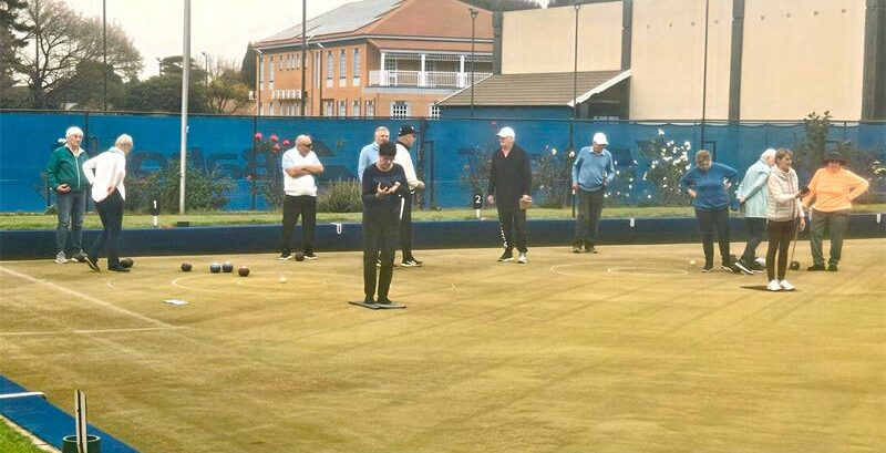 Spontaneous nature of a lawn bowls gathering at Quondam Village leaves everyone with fond memories and a newfound appreciation for the leisurely yet skillful sport.