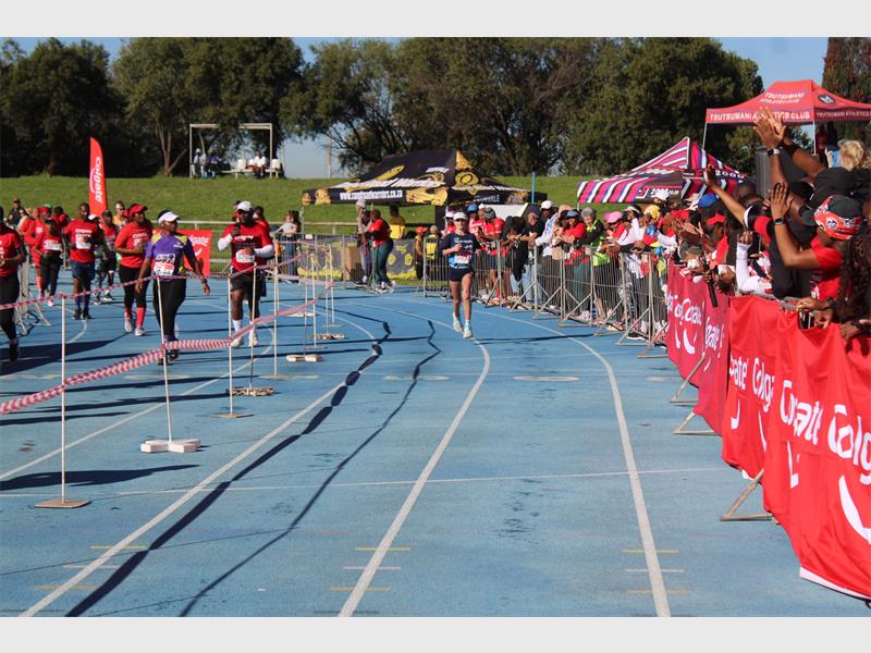 She won the Actom Power Marathon 10km race before back-to-back runner-up places at the MNS Attorneys Carnival City Marathon and Colgate Race.