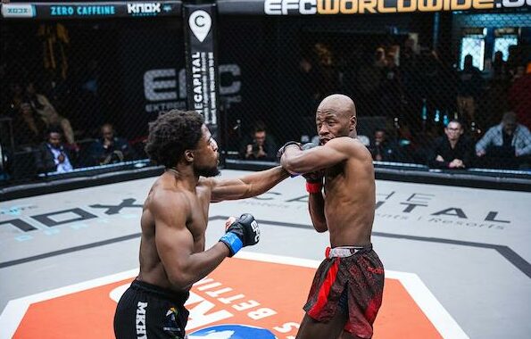 The match was scored 30-27 in Mkhwanazi's favour, taking his record to five wins and four losses.