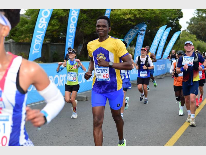 The Bedfordview SAPS are proud of one of their sergeants after he completed his eighth Comrades Marathon and brought home the Robert Mtshali medal.