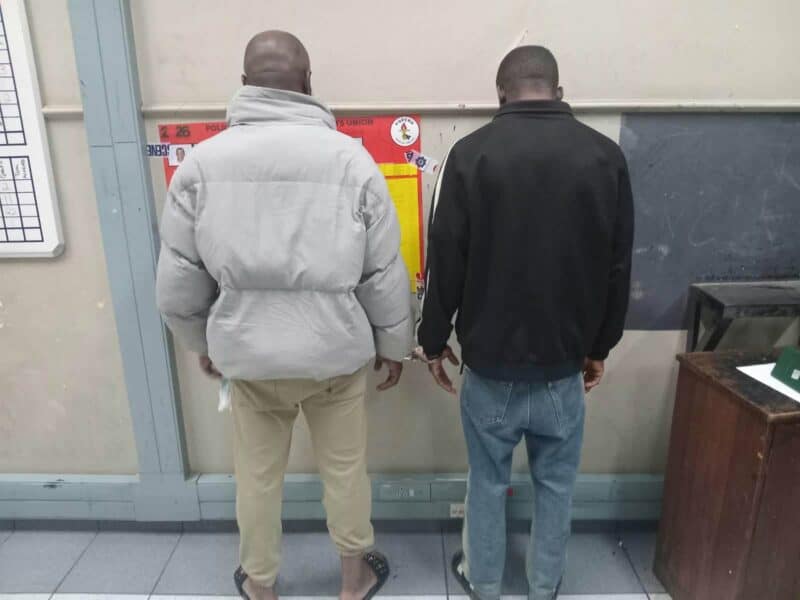 The two were arrested after a joint operation by the Ekurhuleni Metropolitan Police Department (EMPD) and the Hawks uncovered crystal meth at two properties.