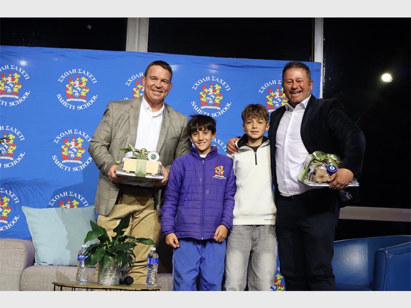 Presenter Dan Nicholl converses with former Springboks captain John Smit about his career journey and 2007 Rugby World Cup victory.