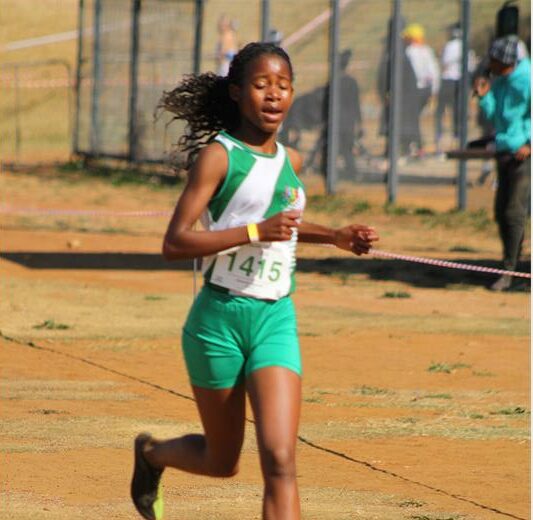 She finished second in the U14 girls' 4km.