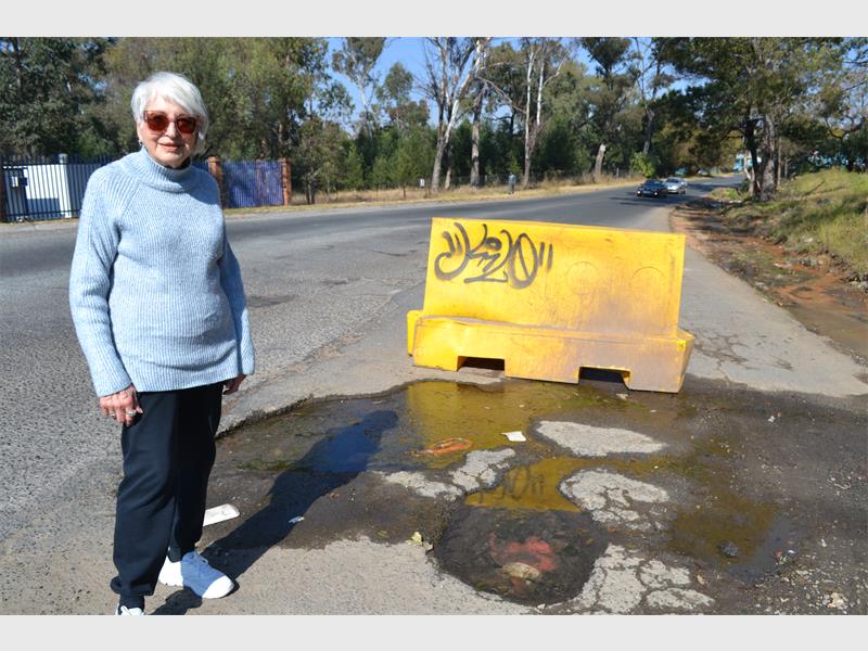 “The poor road surface and the pothole have probably existed for a more than a year and very little has been done about the situation.”