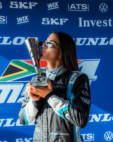 With a personal goal of achieving P6, A young motorsport racer from Saheti School found herself breaking the record as the first female driver to finish on the overall podium in the 2026 MSA4 Series.