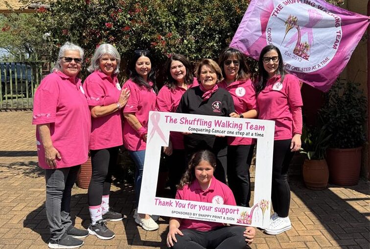 The Shuffling Walking Team marked 15 years of community support by raising R400 000 for cancer and palliative care organisations.