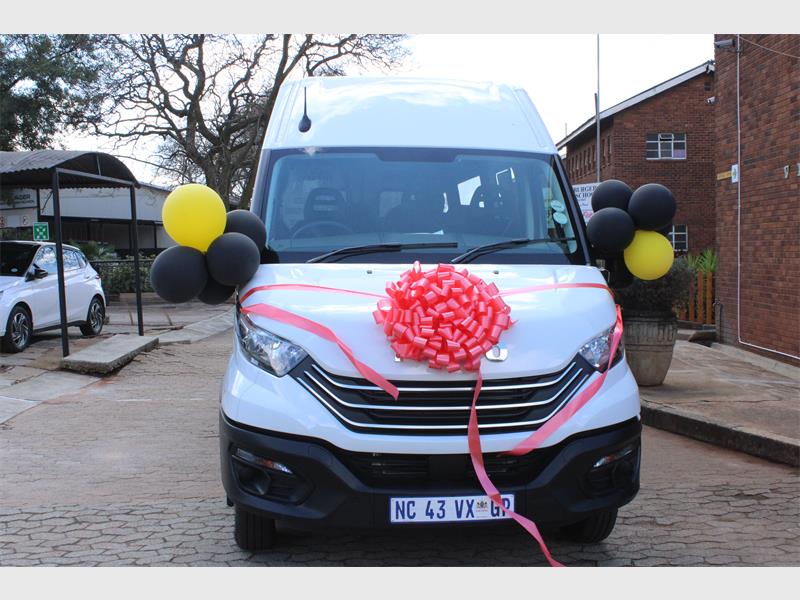 The new bus will help the local school transport learners to sports matches, academic excursions and events.