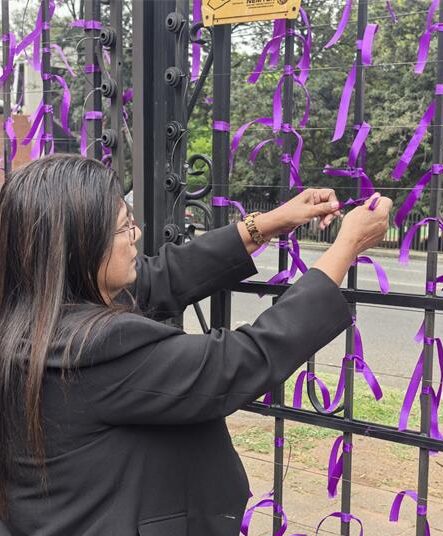 Learners, teachers and staff at Jeppe High School for Girls paid tribute to victims and survivors of gender-based violence through a symbolic school-wide initiative.