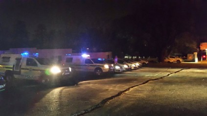 FULL FORCE: The operation was a joint endeavor between Douglasdale police and local security companies.