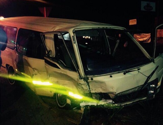 The taxi which was involved in the accident. Photo: Facebook/Emer-G-Med