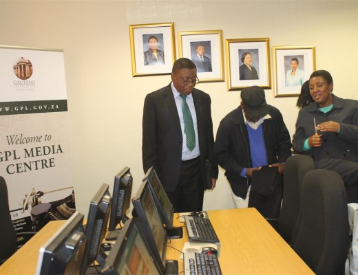 Some facilities at the newly launched Gauteng Provincial Legislature media c entre.