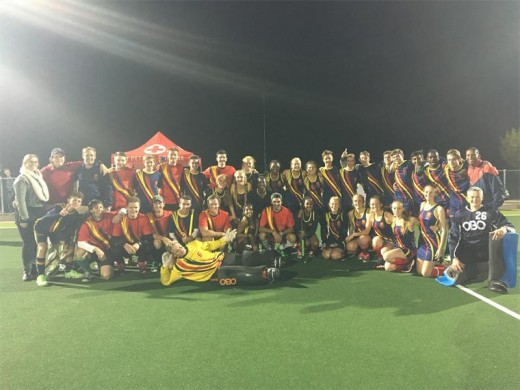 TEAMS: The South African Invitational Team together with St Peter's College's first hockey teams.