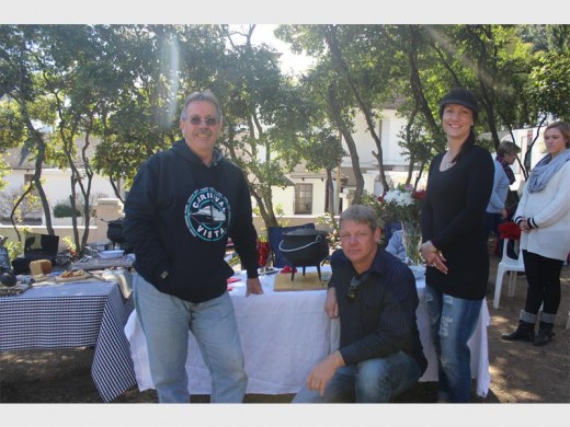 PUT TO THE TEST: Three of the judges of the potjie competition, Gavin Clunnie, Steve Orchard and Pharyn Clunnie. Not pictured is Masego Seemela.