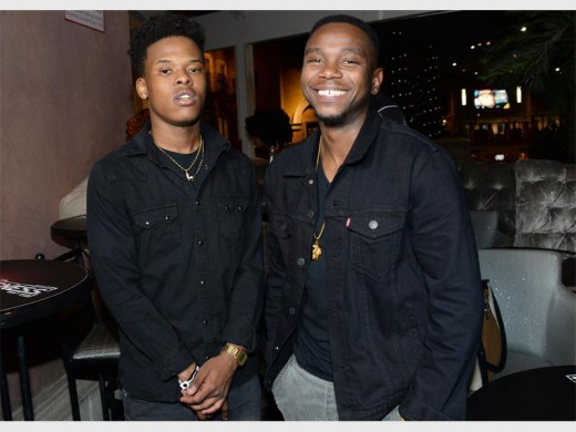 DAPPER: South African rapper, Nsikayesizwe Ngcobo also known as Nasty C and host of the show, Thomas Gumede at the launch.