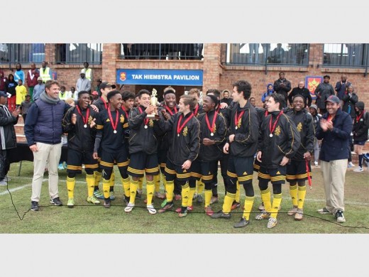 WINNERS: St David's soccer team wins at the festival.