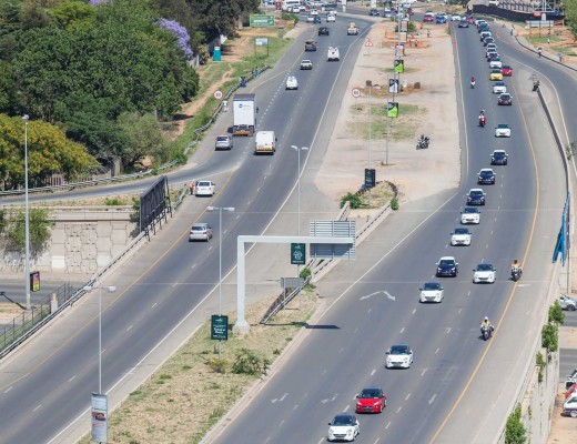 The longest Opel Adam convoy in the country is attempted along Witkoppen Road.