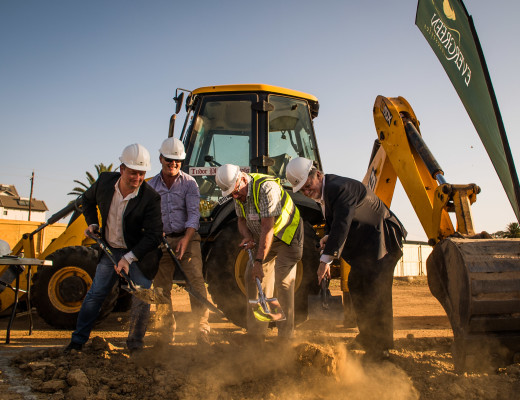 Turning the first Sod