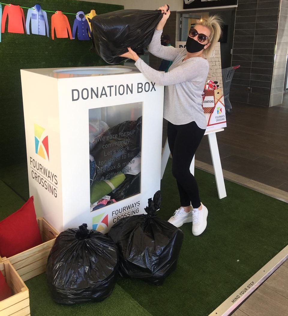 Mall helps donate half a ton of blankets and clothing to those in need