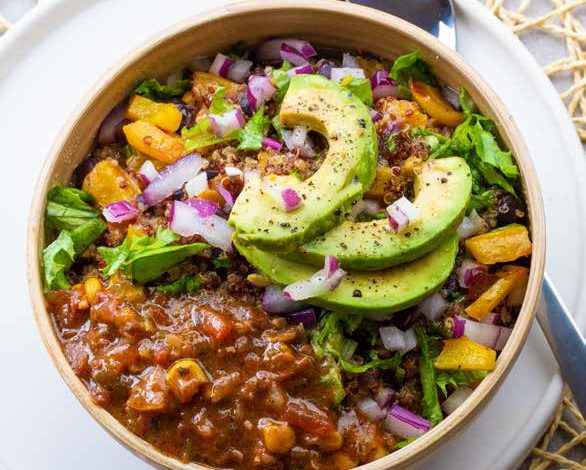 Meatless Monday, 29 November, Vegan quinoa burrito bowl