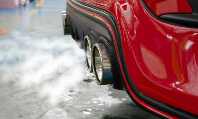 car exhaust smoke